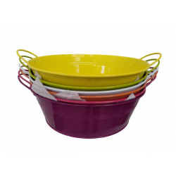 Bassine zinc couleur 25 cm