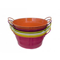 Bassine zinc couleur 20 cm