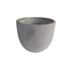 Cache pot en béton beige 13 cm