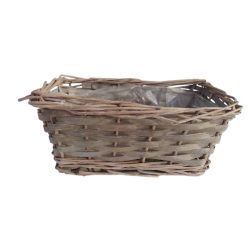 Jardinière osier gris 24 X...