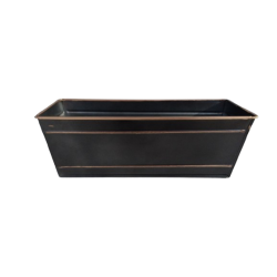 Jardinière zinc 22 X 8 cm